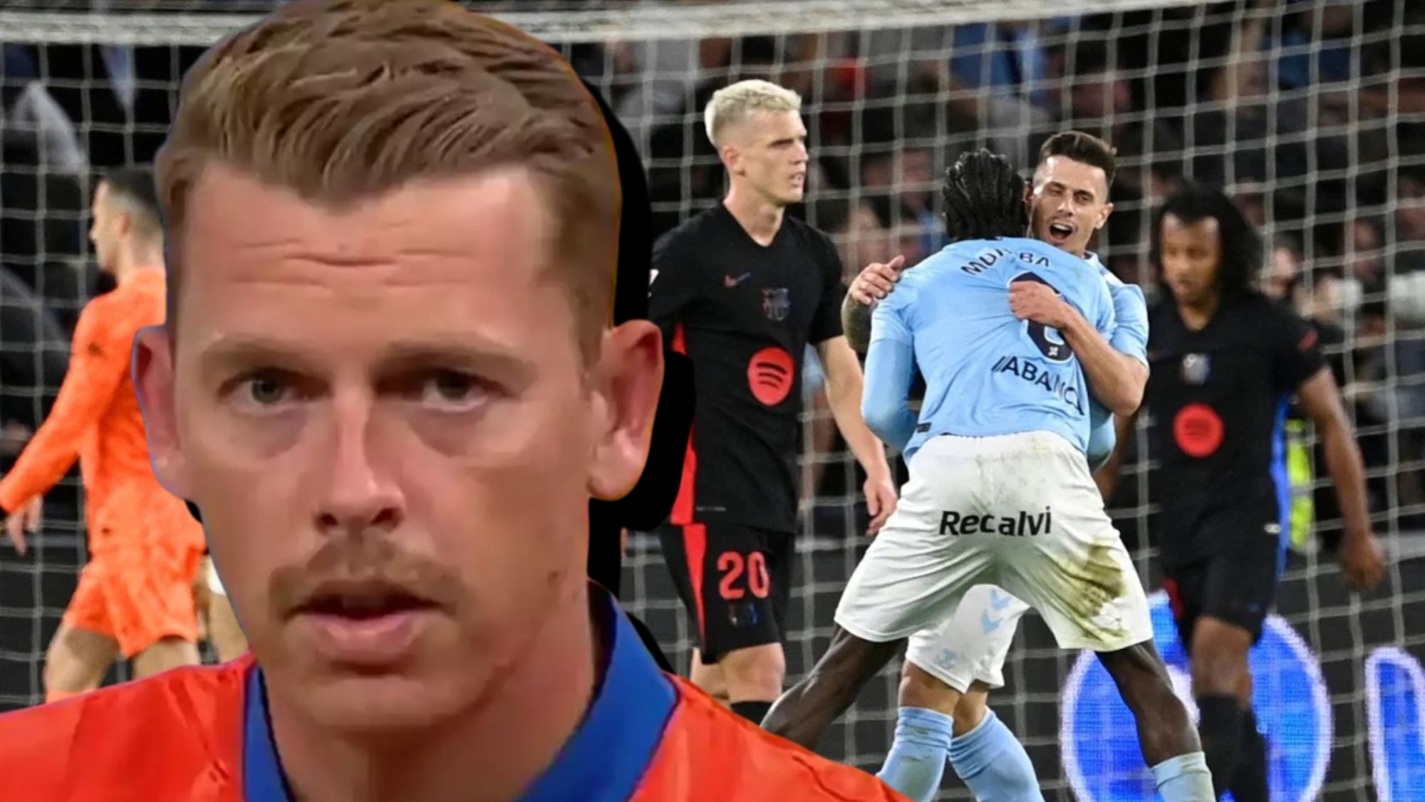 Jota Jordi no aguanta el desplome del Barcelona contra el Celta y su reacción es ya histórica.