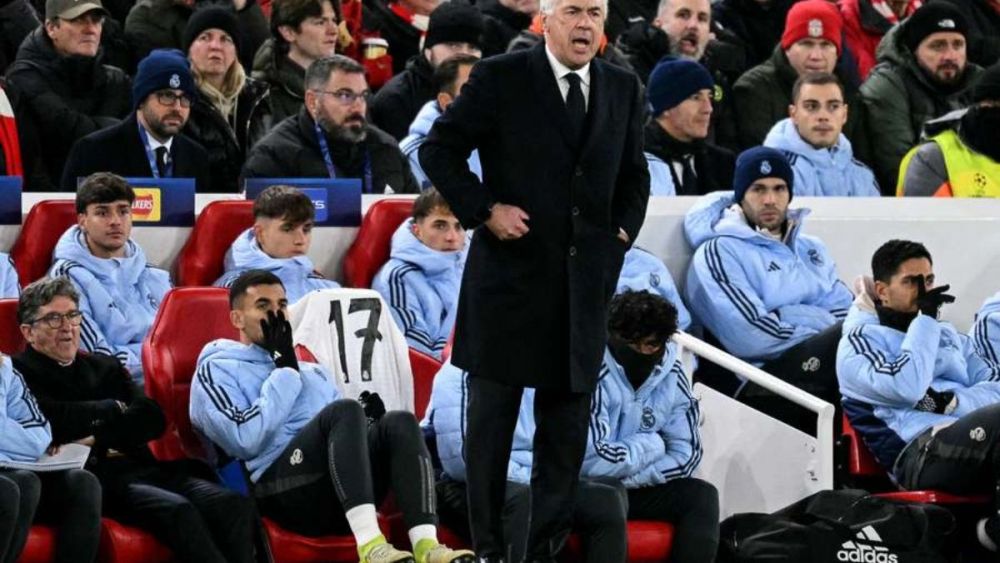 Ancelotti durante el encuentro Ancelotti durante el encuentro