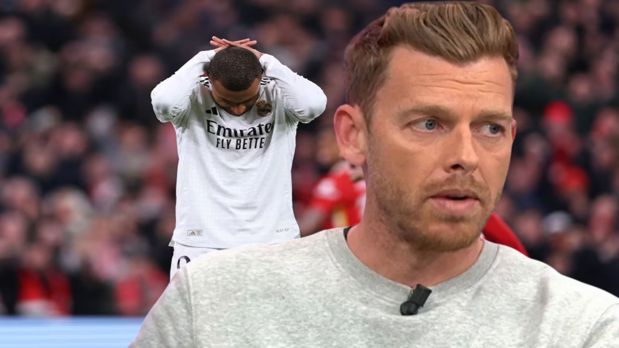 Jota Jordi se ríe de Mbappé después de la derrota del Madrid frente al Liverpool