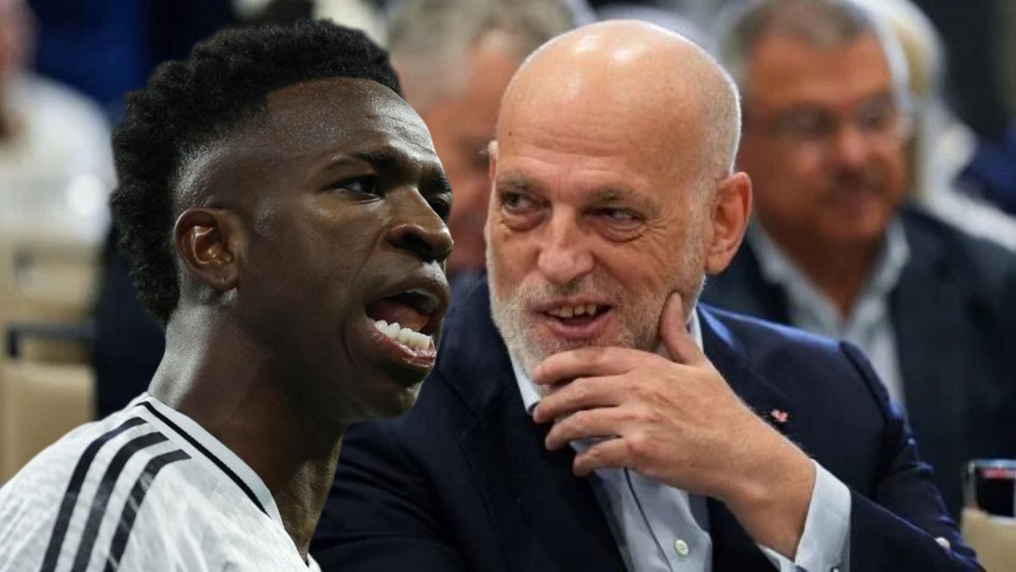 Javier Tebas acusa a Vinicius de piratear la señal del partido de Champions