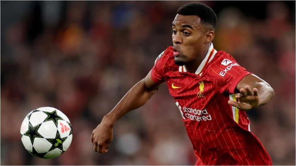 Ryan Gravenberch, en un partido de Champions con el Liverpool. Ryan Gravenberch, en un partido de Champions con el Liverpool.