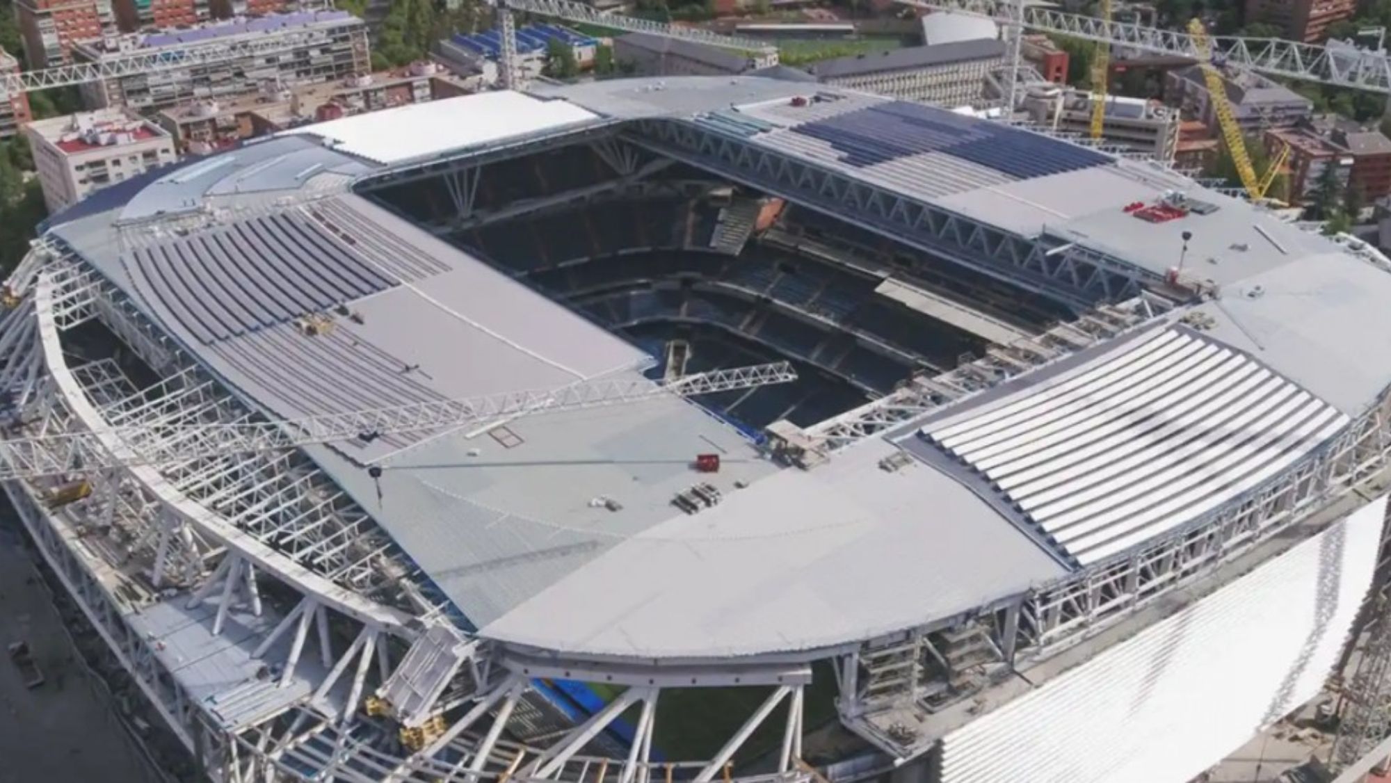 La joya de la corona: el asombroso vídeo del nuevo Bernabéu y la cubierta retráctil