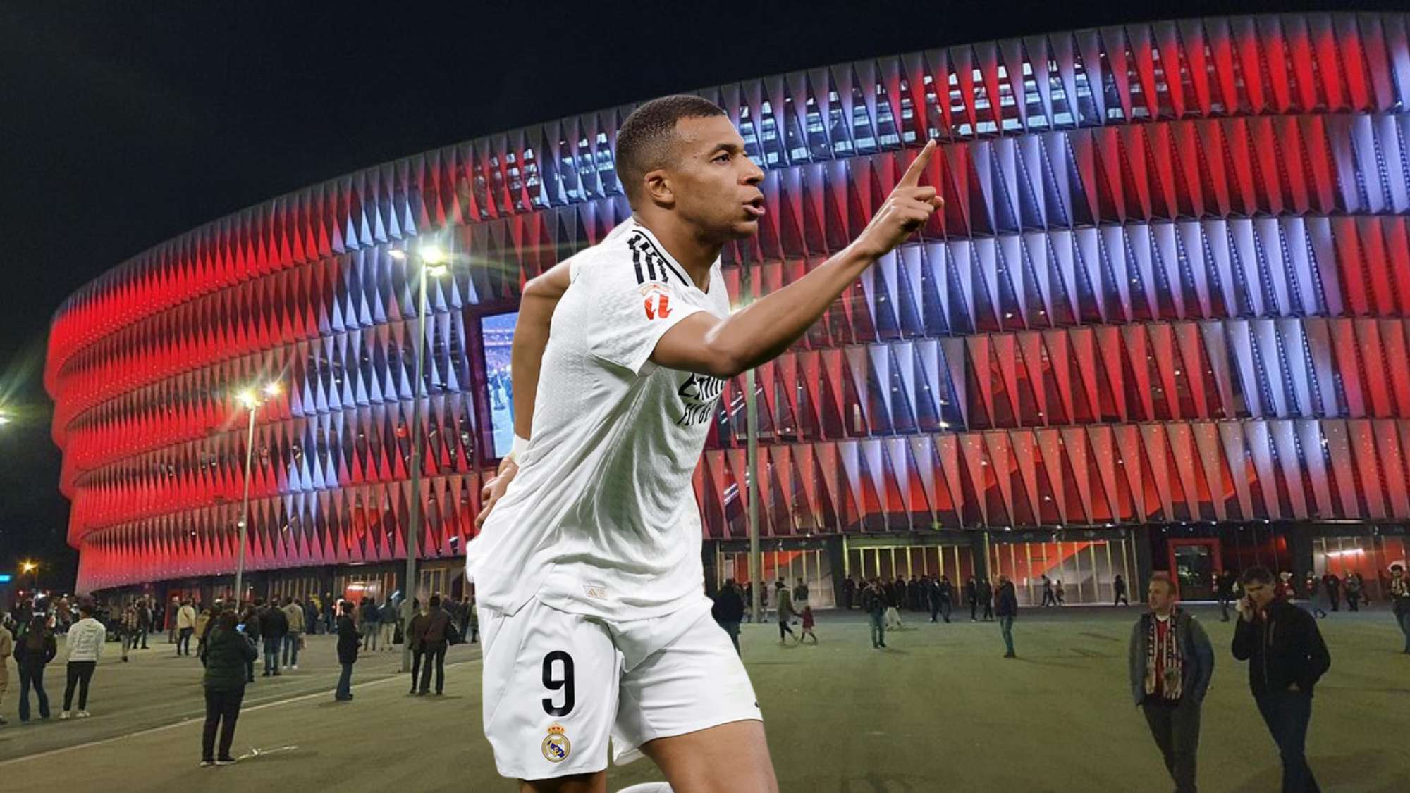 El gesto de Mbappé tras la derrota en San Mamés El gesto de Mbappé tras la derrota en San Mamés