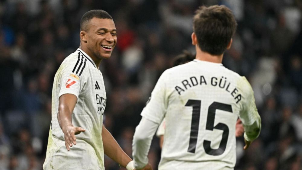 Kylian Mbappé y Arda Güler. Kylian Mbappé y Arda Güler.