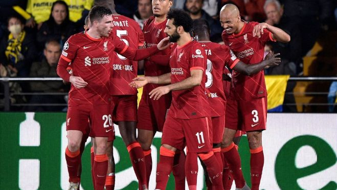 Jugadores del Liverpool en el Madrigal Jugadores del Liverpool en el Madrigal