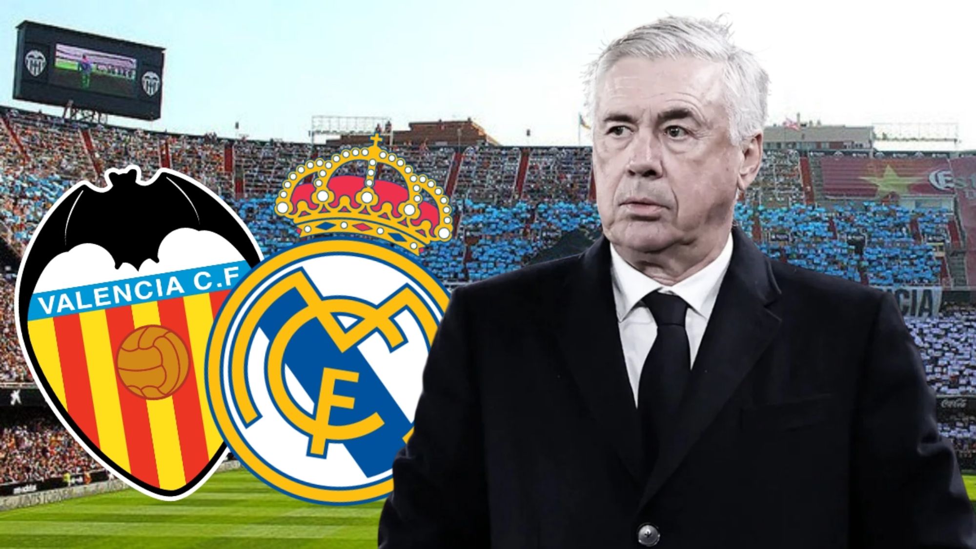 Carlo Ancelotti suma otro problema añadido en el Real Madrid, al no saber a ciencia cierta cuándo se jugará el partido de Liga aplazado contra el Valencia. Carlo Ancelotti suma otro problema añadido en el Real Madrid, al no saber a ciencia cierta cuándo se jugará el partido de Liga aplazado contra el Valencia.