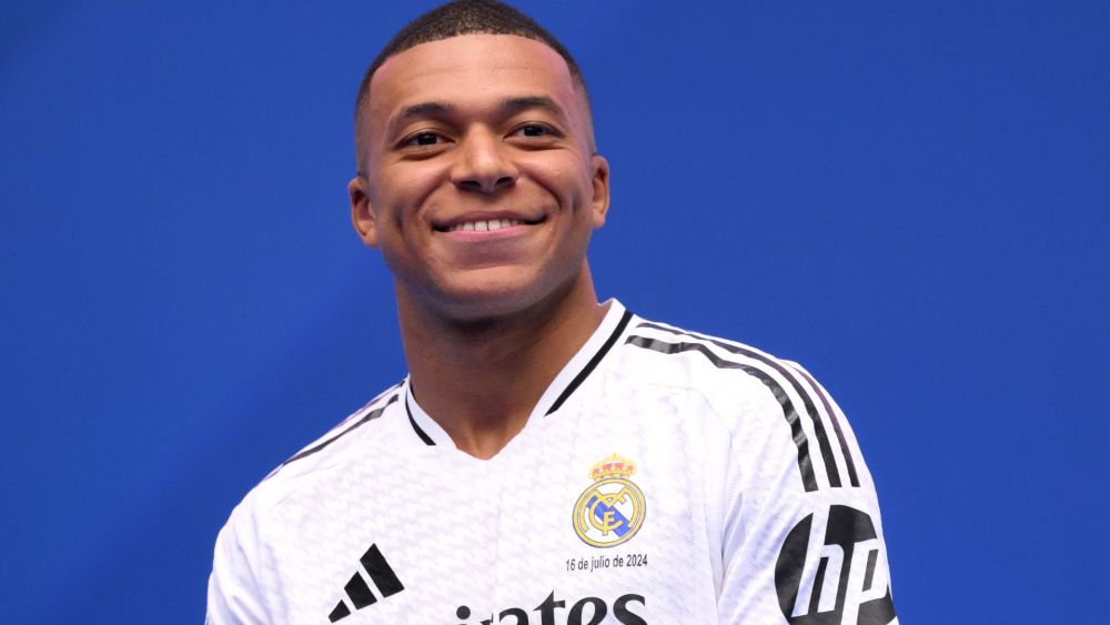 Mbappe en su presentación con el Real Madrid Mbappe en su presentación con el Real Madrid