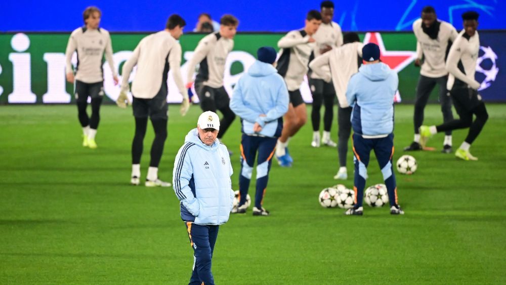 Entrenamiento de este martes del Real Madrid en Bérgamo, en la previa del encuentro de esta noche ante la Atalanta. Entrenamiento de este martes del Real Madrid en Bérgamo, en la previa del encuentro de esta noche ante la Atalanta.
