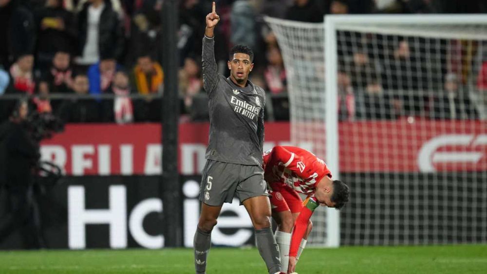 Jude Bellingham, el pasado sábado, celebrando el gol que marcó frente al Girona en Montilivi. Jude Bellingham, el pasado sábado, celebrando el gol que marcó frente al Girona en Montilivi.
