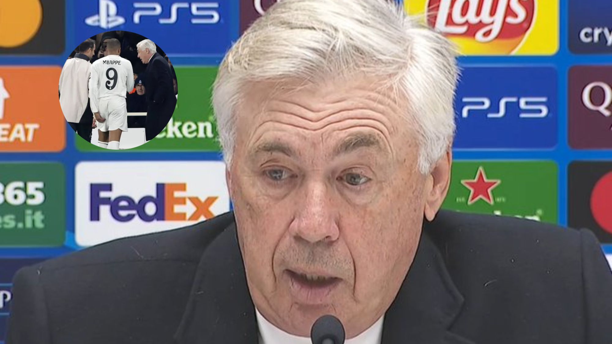 Ancelotti da pistas sobre lo que puede tener Mbappé Ancelotti da pistas sobre lo que puede tener Mbappé