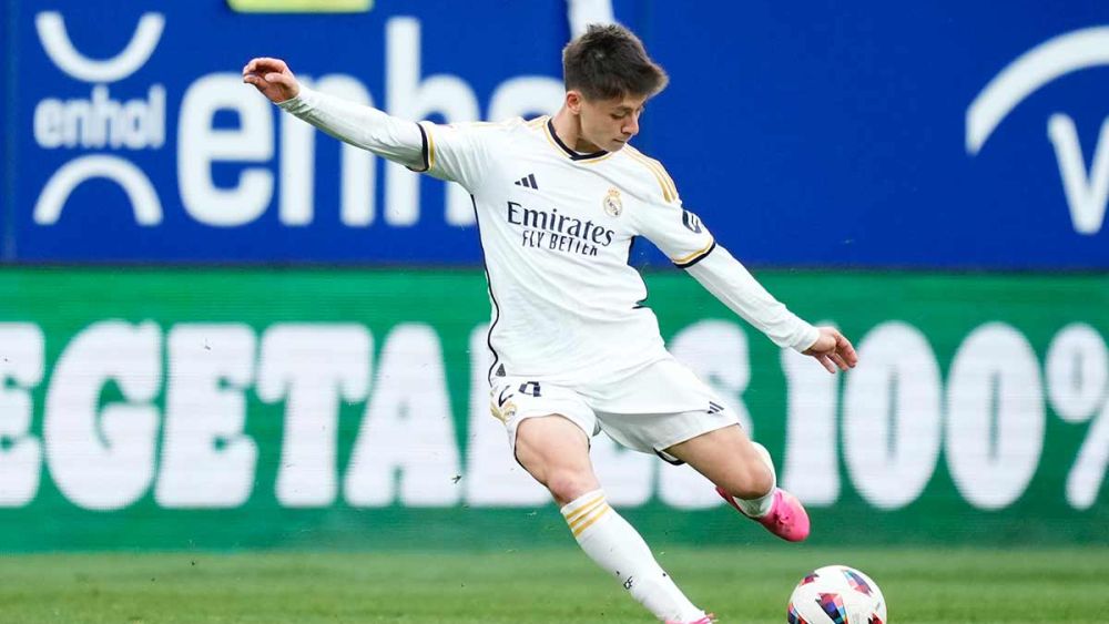 Arda Güler durante el Osasuna Real Madrid de la temporada pasada Arda Güler durante el Osasuna Real Madrid de la temporada pasada