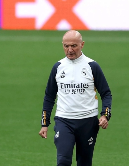 Antonio Pintus durante un entrenamiento del Real Madrid. Antonio Pintus durante un entrenamiento del Real Madrid.