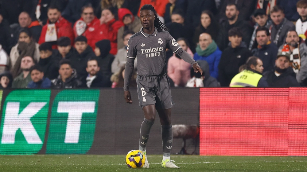 Eduardo Camavingan durante el Rayo Real Madrid Eduardo Camavingan durante el Rayo Real Madrid