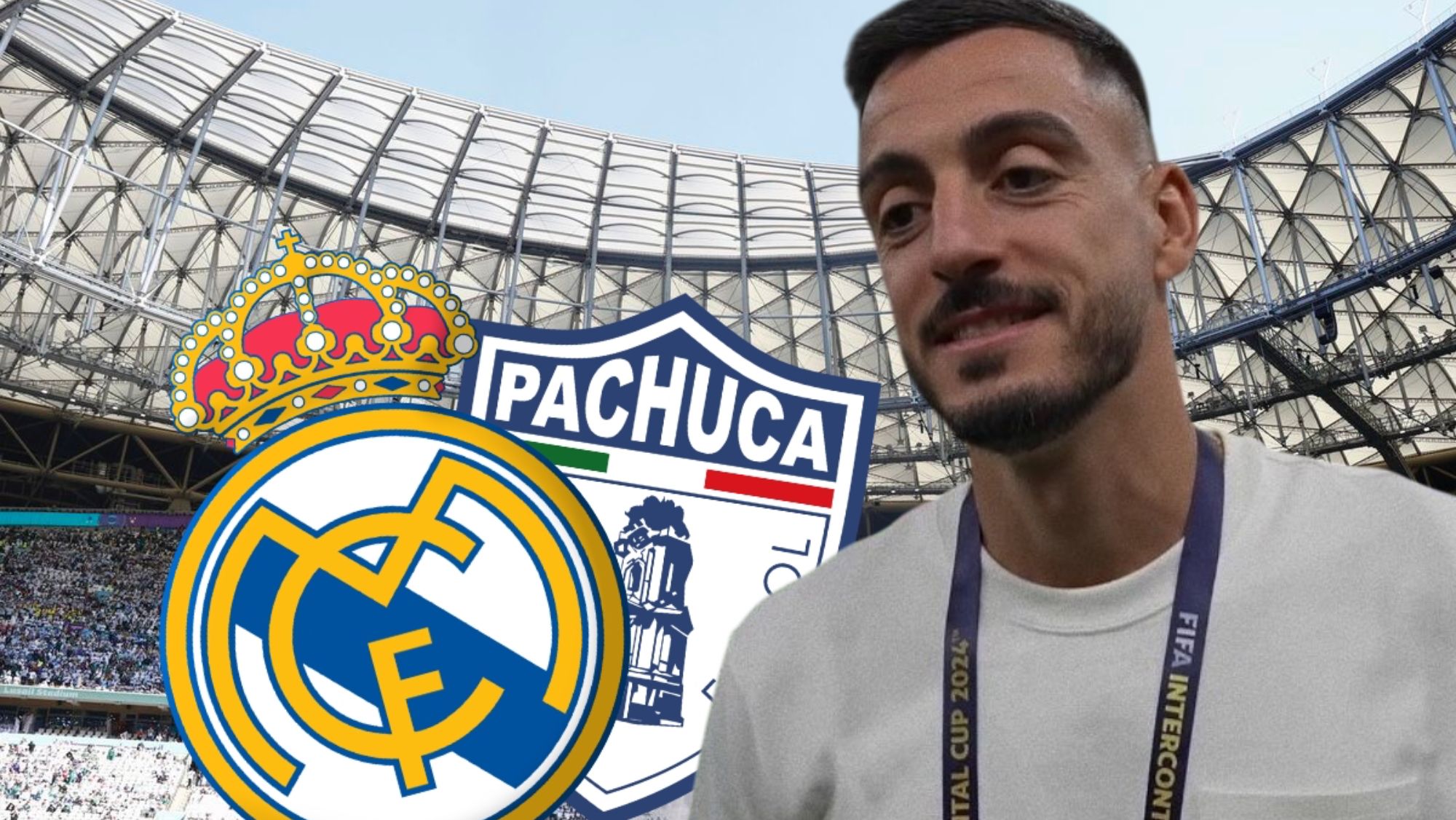 Joselu Mato no duda del Real Madrid para la final de la Copa Intercontinental, que el equipo blanco disputa esta tarde ante el Pachuca de Méjico.
