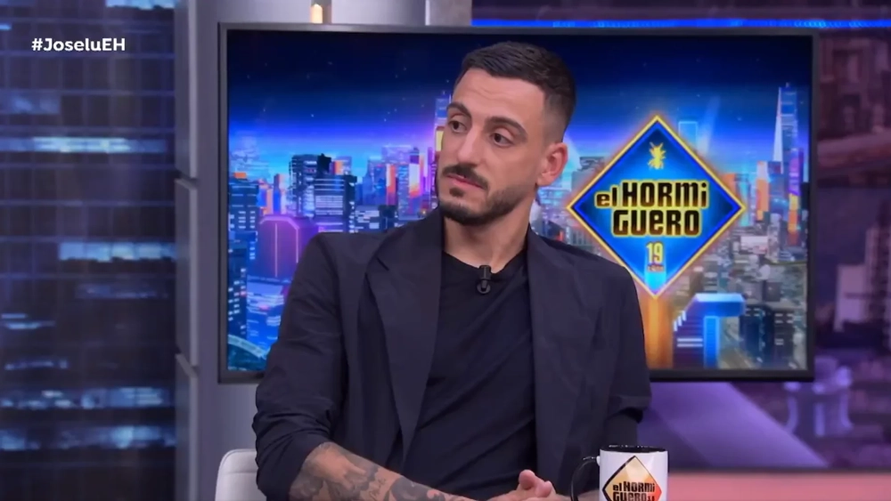 Joselu Mato durante su visita a 'El Hormiguero' tras la victoria del Real Madrid en la Copa Intercontinental.