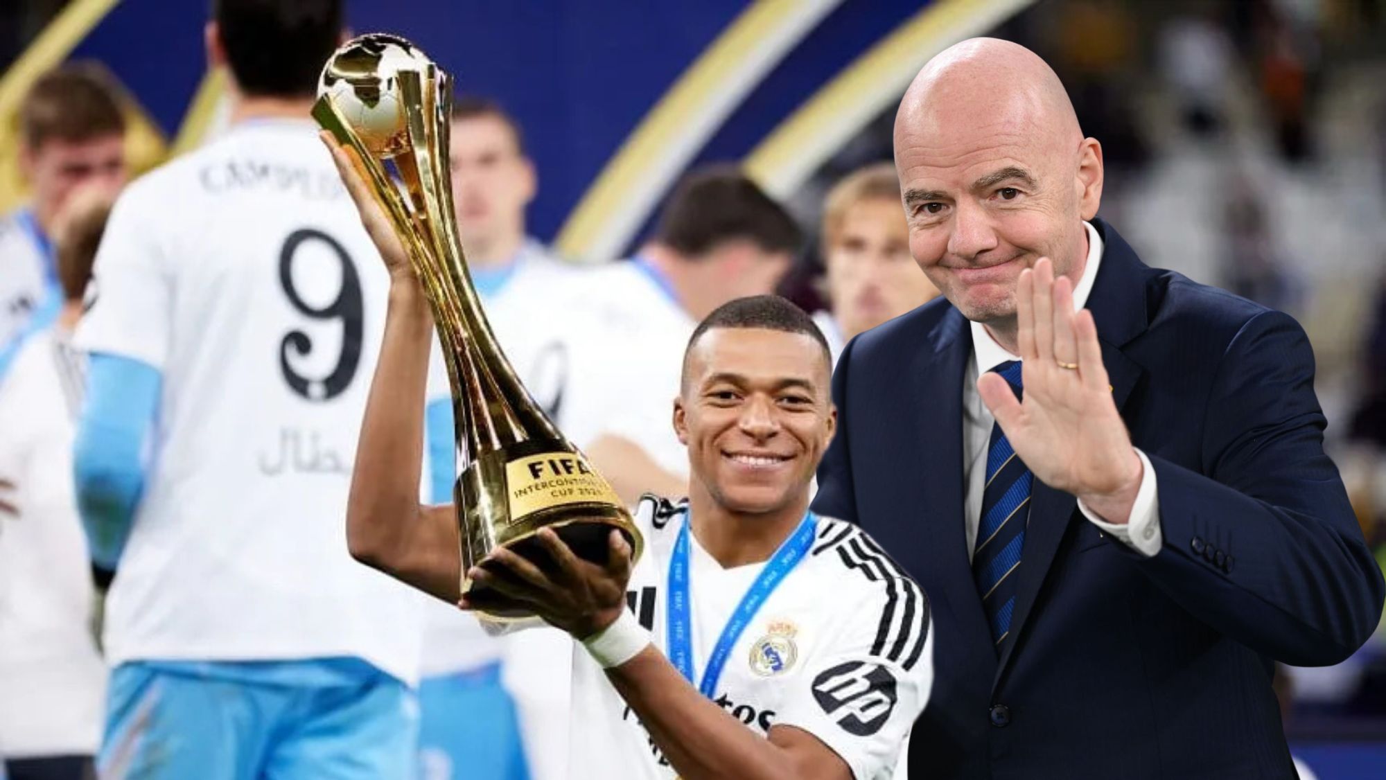 Mbappé Infantino Copa Intercontinental Mbappé Infantino Copa Intercontinental