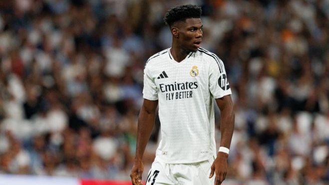 Aurélien Tchouaméni durante un partido con el Real Madrid. Aurélien Tchouaméni durante un partido con el Real Madrid.