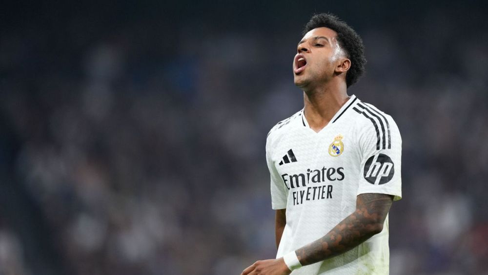 Rodrygo Goes durante un partido con el Real Madrid. 