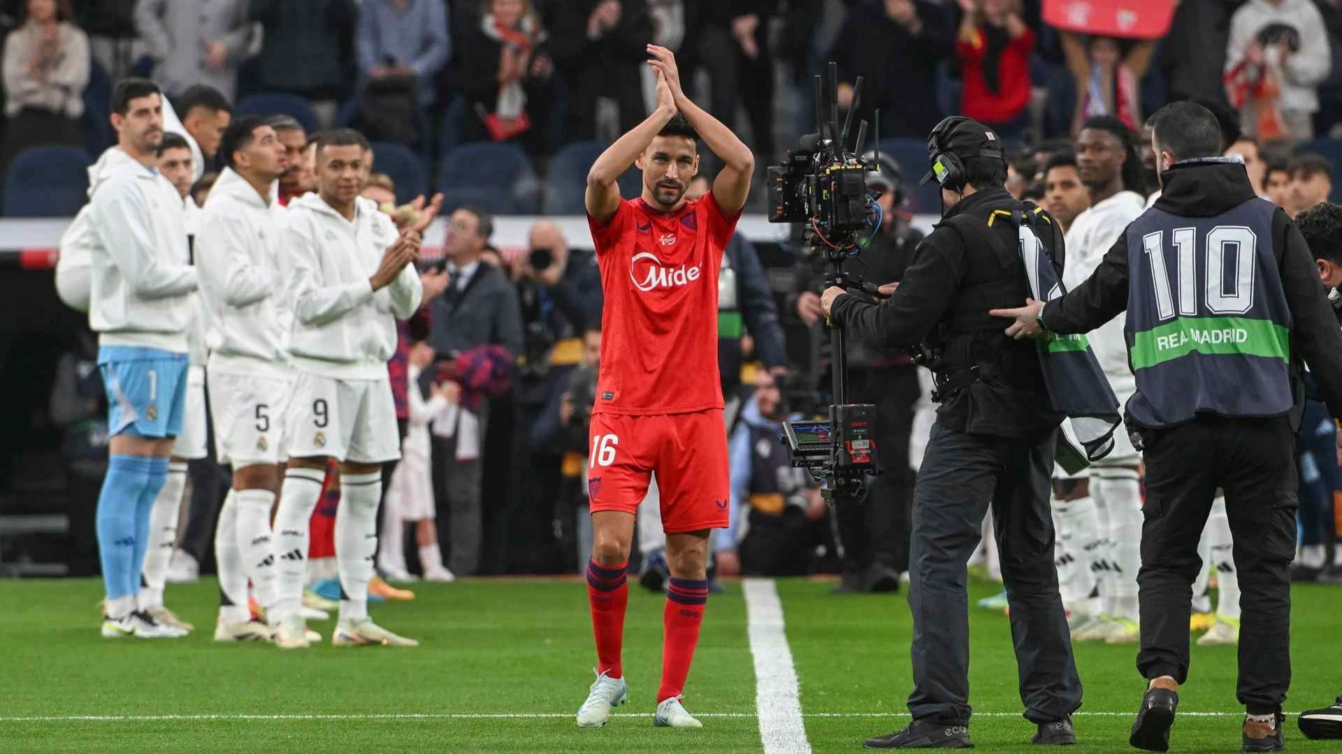 Homenaje a Jesús Navas en el Santiago Bernabéu Homenaje a Jesús Navas en el Santiago Bernabéu
