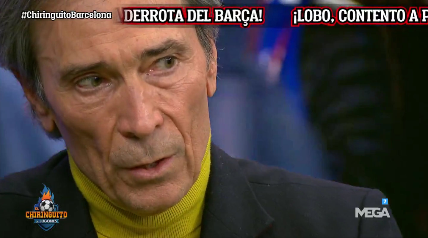Lobo Carrasco durante el programa de ayer en El Chiringuito.
