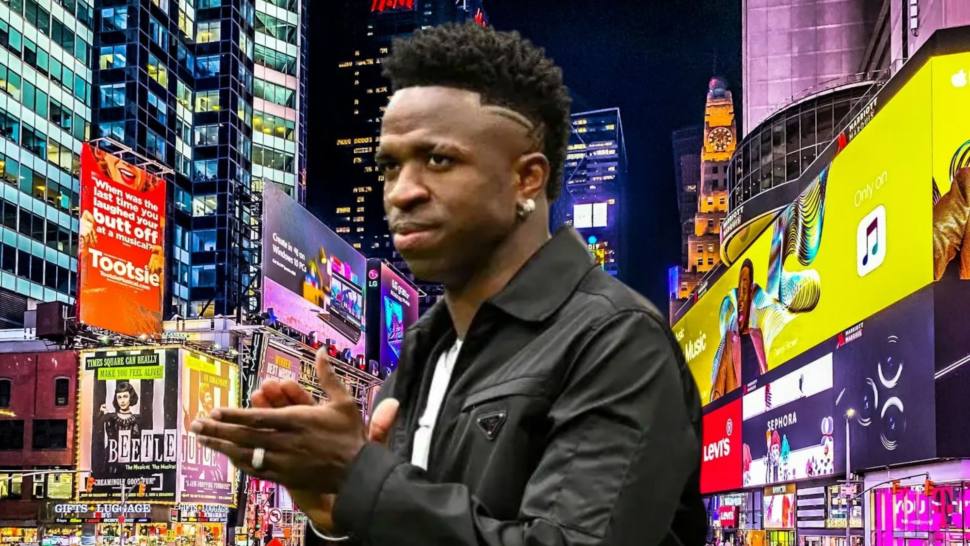 Vinicius Junior ha optado por Estados Unidos para descansar en estas vacaciones invernales.