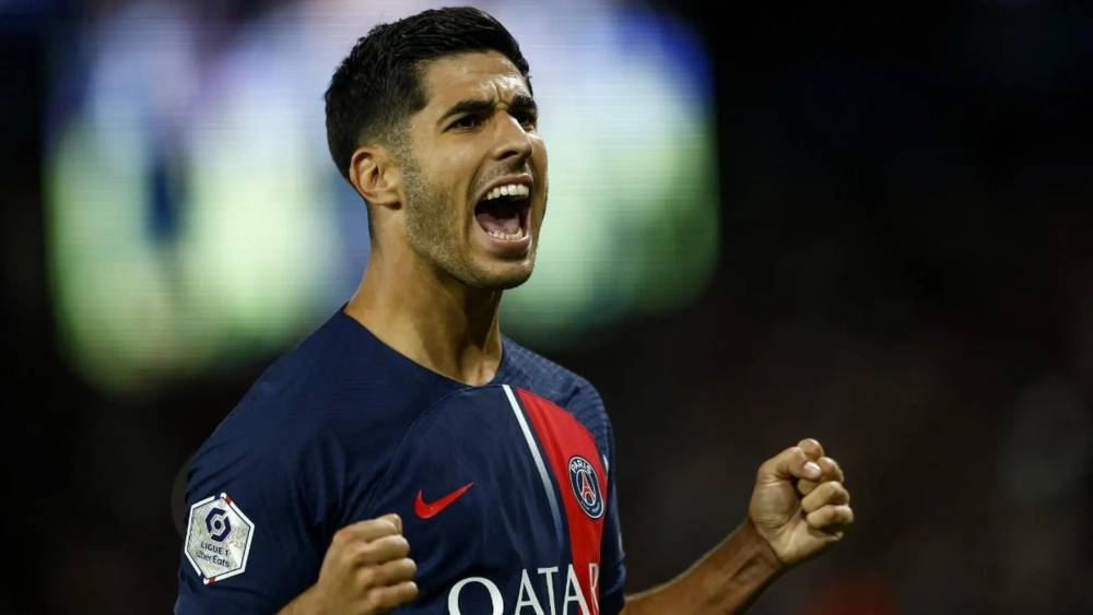 Asensio celebrando con el PSG Asensio celebrando con el PSG