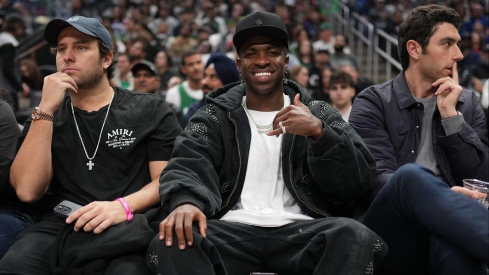 Vinicius en partido de NBA