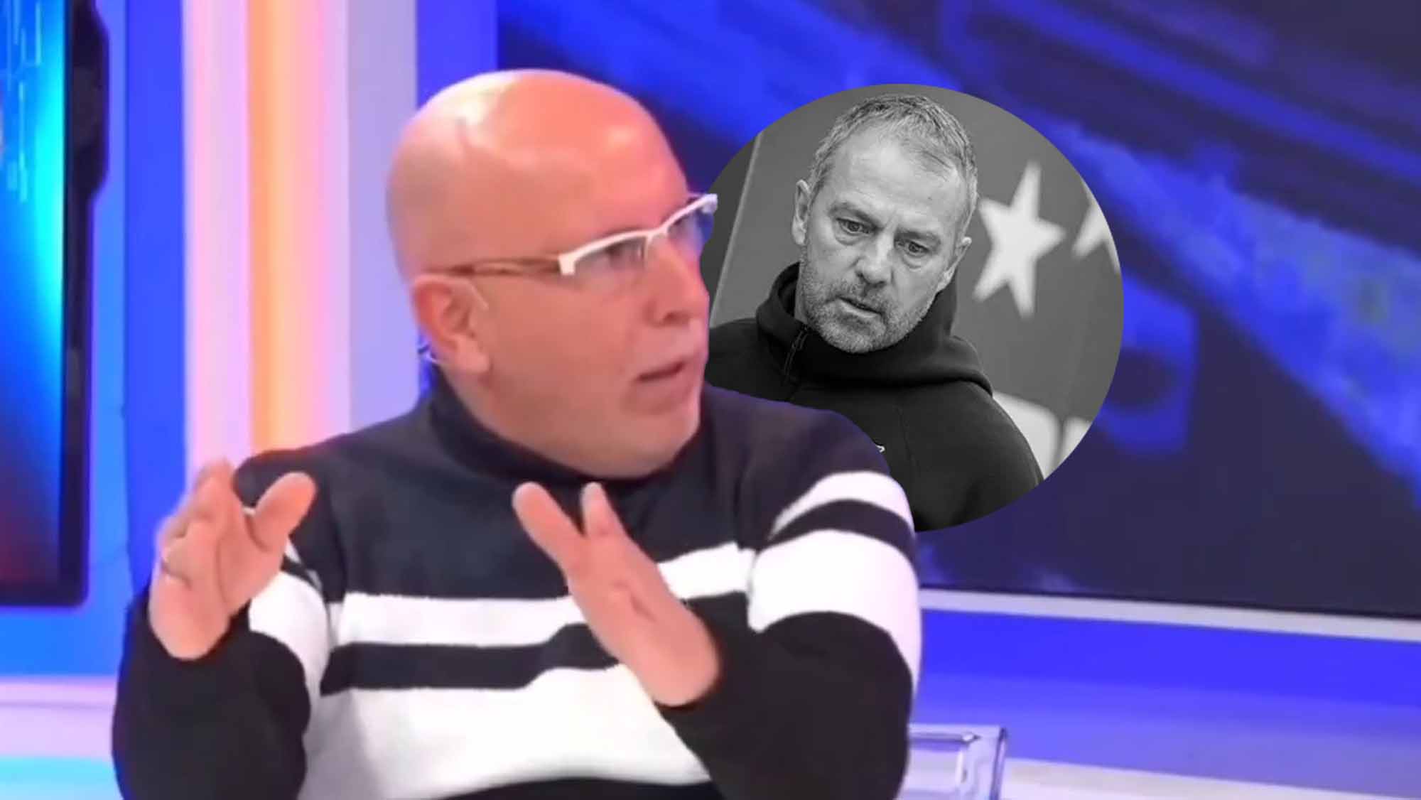 François Gallardo con Flick en blanco y negro