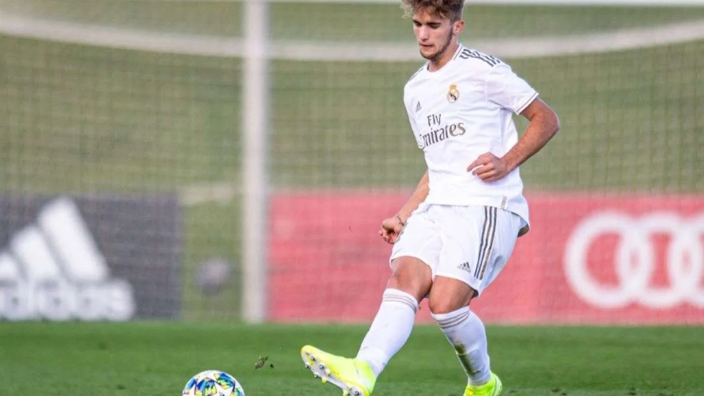 Pablo Ramón durante un partido con el Castilla