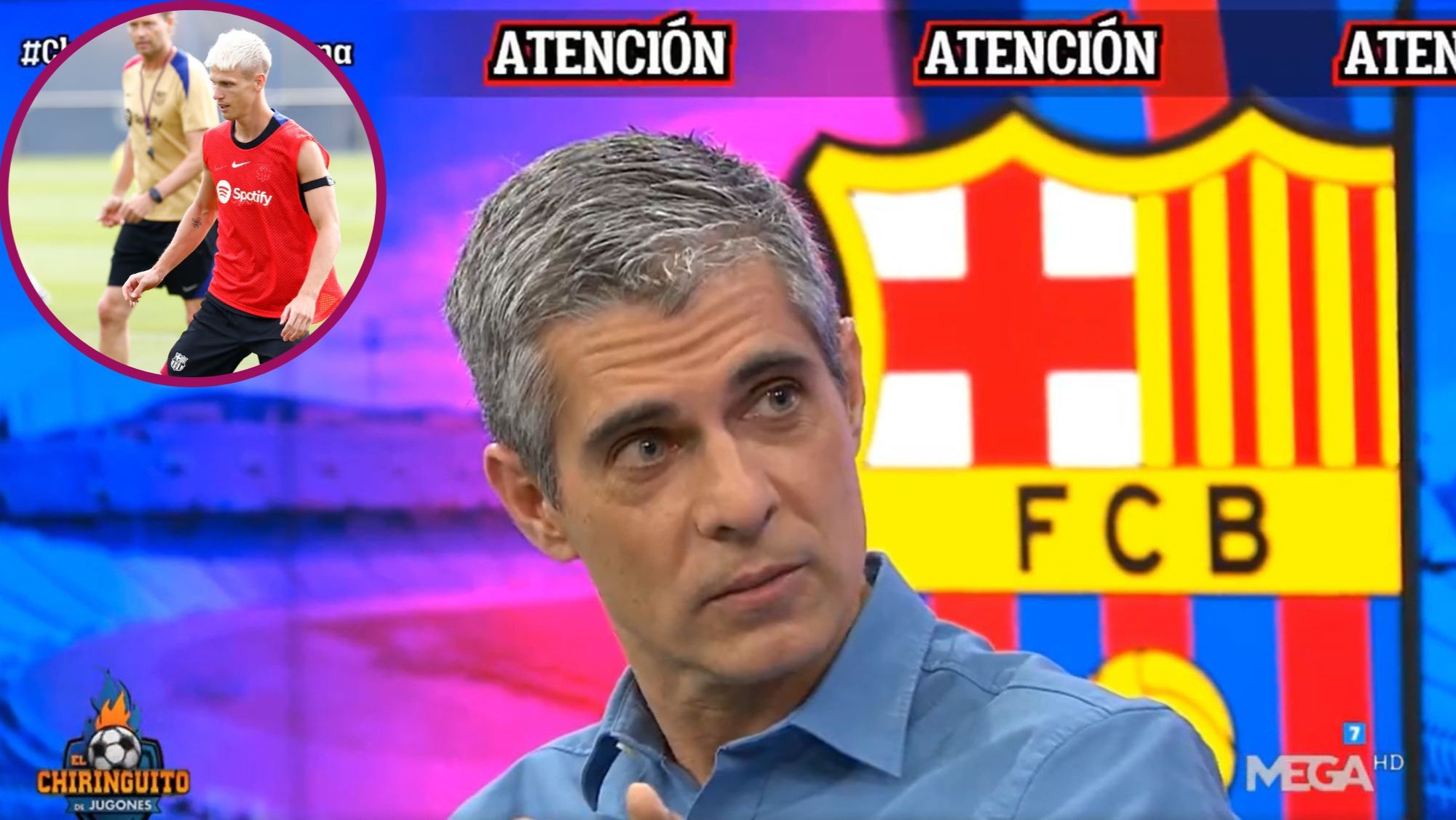 José Luis Sánchez no se muerde la lengua y denuncia las incoherencias el Barça en el asunto de la inscripción de Dani Olmo.