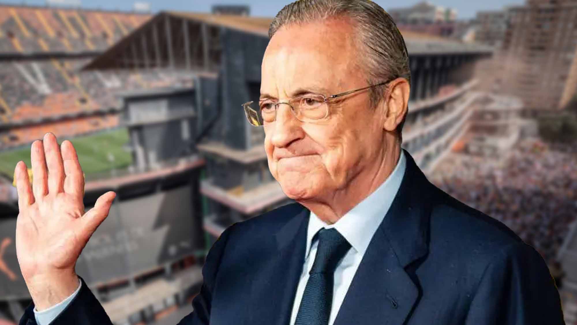 Espectacular recibimiento a Florentino Pérez en Valencia, nunca se ha visto  nada igual