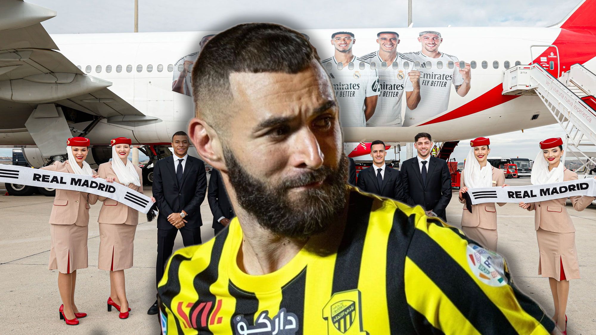 El mensaje de Benzema al Real Madrid nada más pisar tierras árabes para la Supercopa