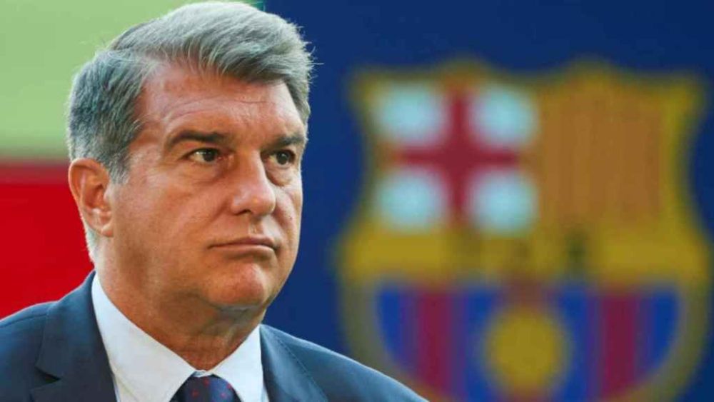 Laporta muy serio Laporta muy serio
