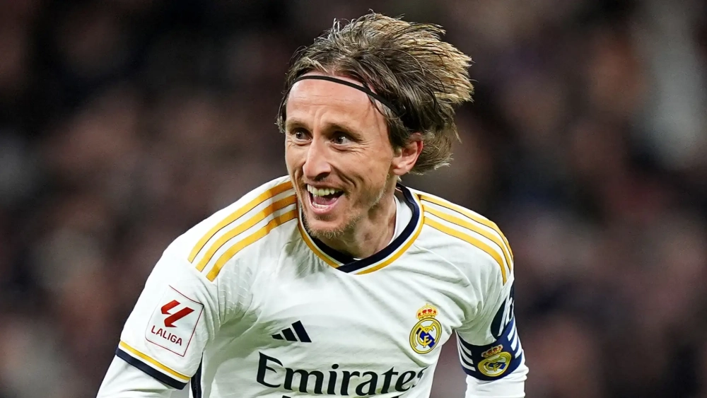 Modric feliz festejando Modric feliz festejando