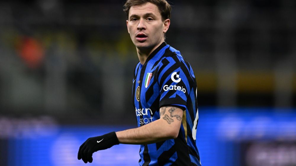 Nicolo Barella durante un partido con el Inter de Milán. Nicolo Barella durante un partido con el Inter de Milán.