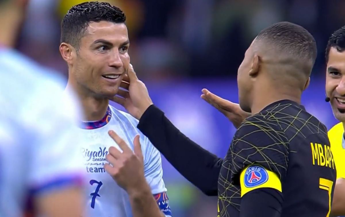 Mbappé y Cristiano estuvieron muy pendientes el uno del otro durante todo el encuentro 