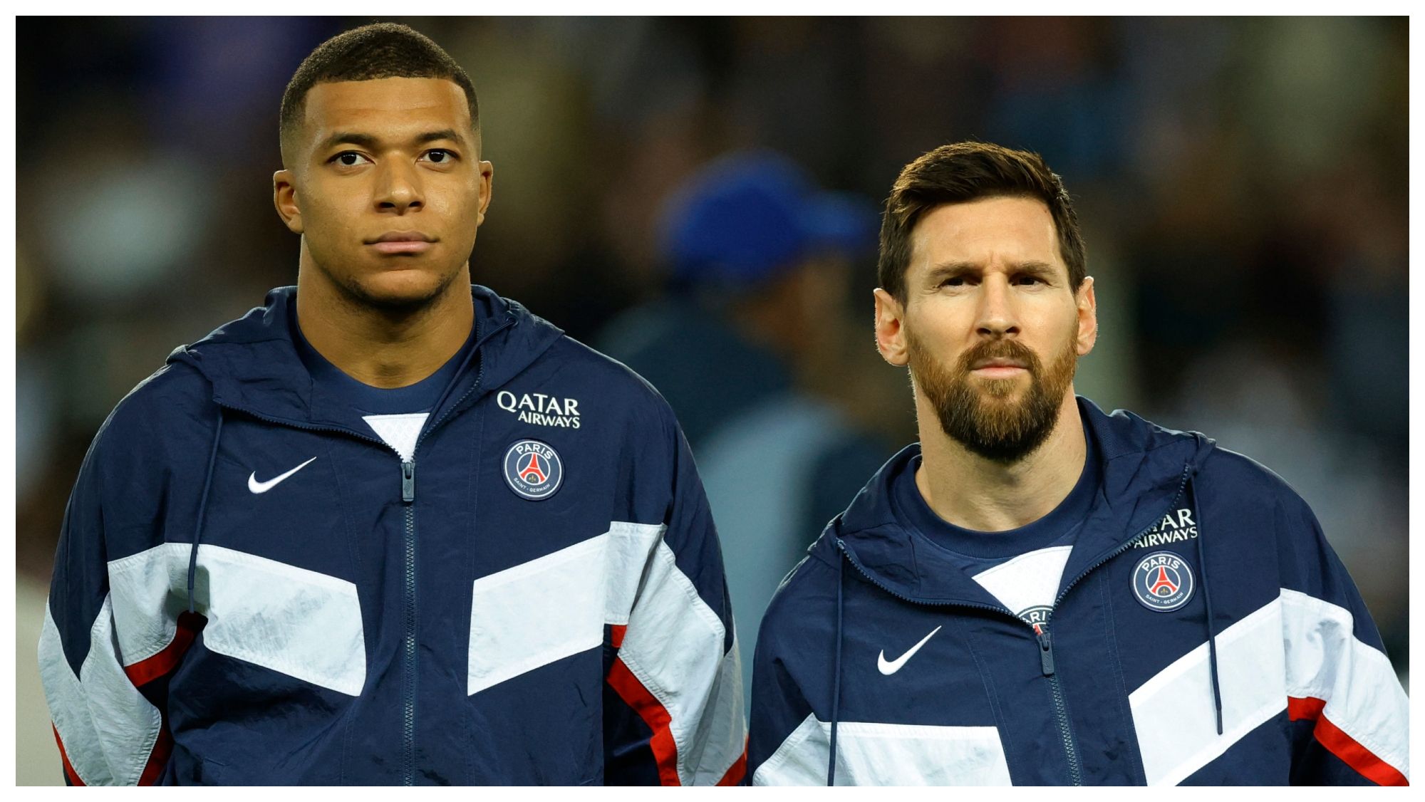 Kylian Mbappé y Leo Messi