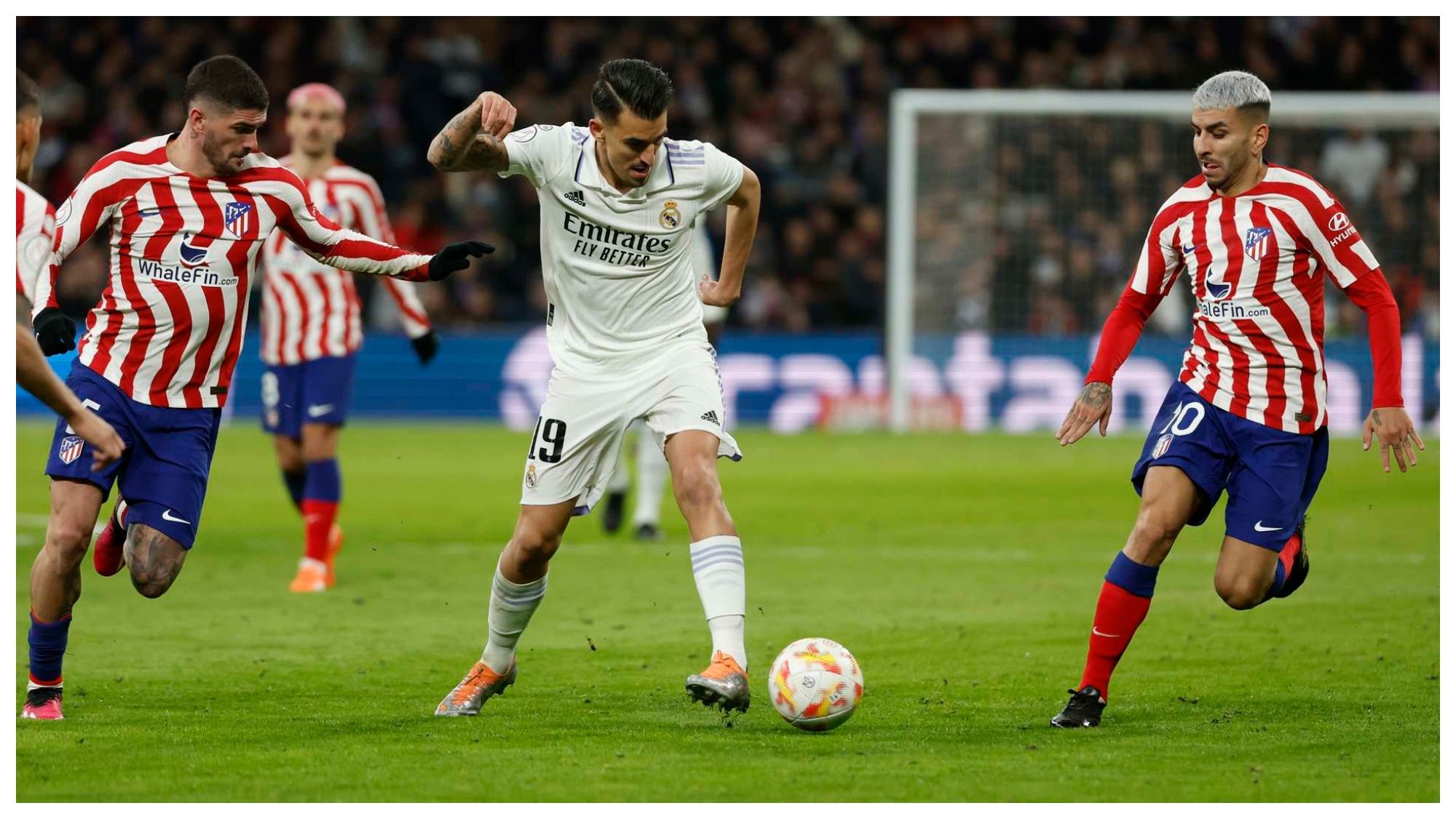 Dani Ceballos con el Real Madrid en el derbi de Copa