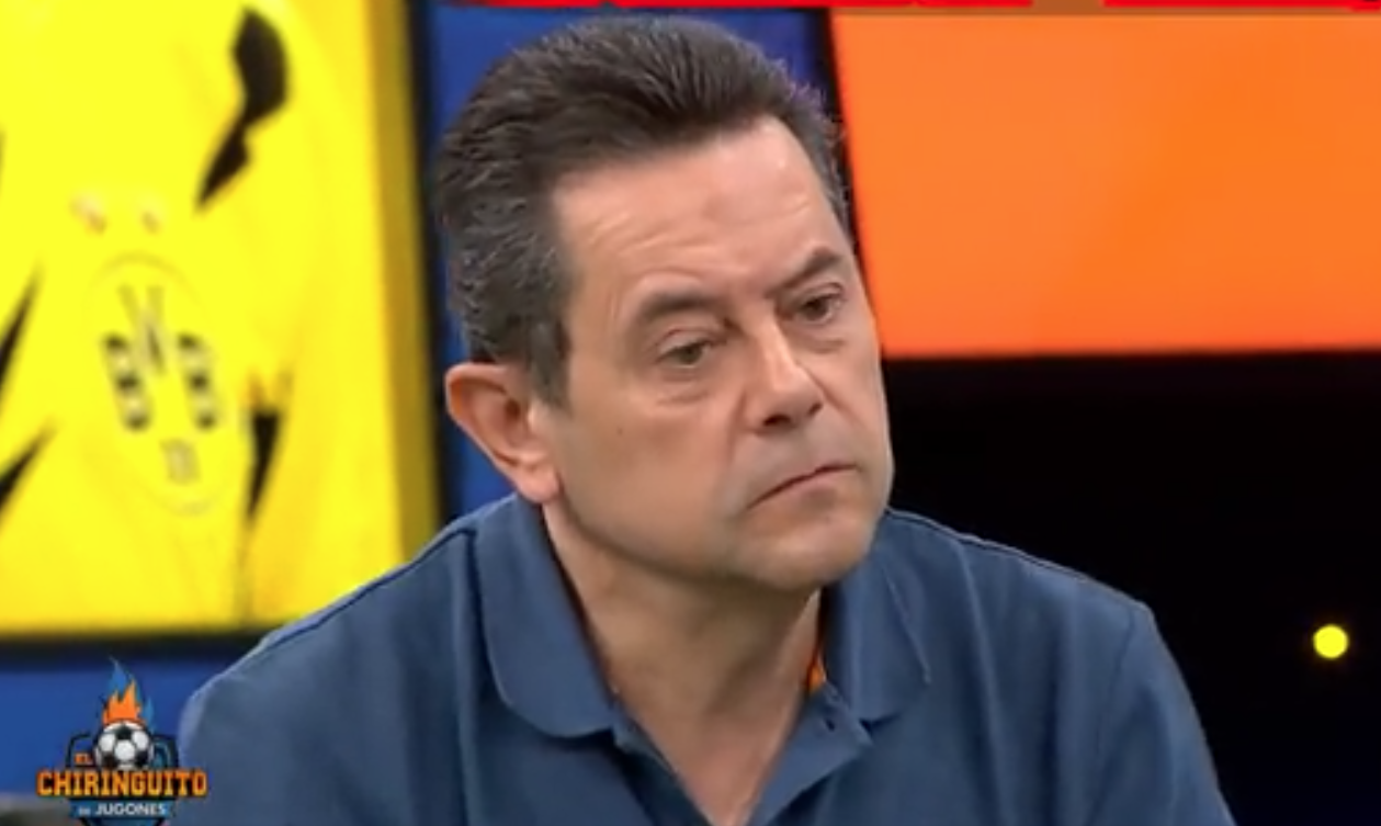 Tomás Roncero durante el programa de ayer en 'El Chiringuito'