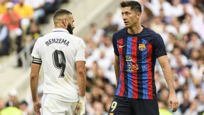 Benzema y Robert Lewandowski Benzema y Robert Lewandowski