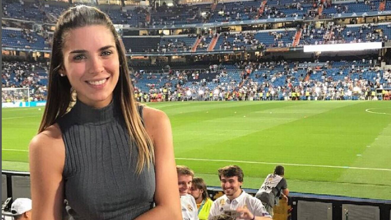 Mina Bonino en el Bernabéu