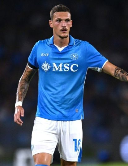 Rafa Marín durante un partido con el Nápoles. 