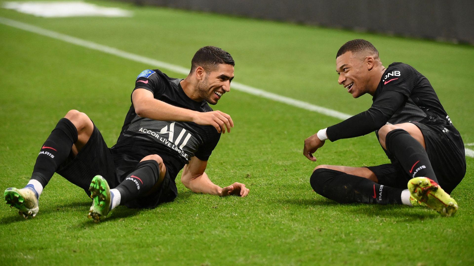Mbappé y Achraf Hakimi