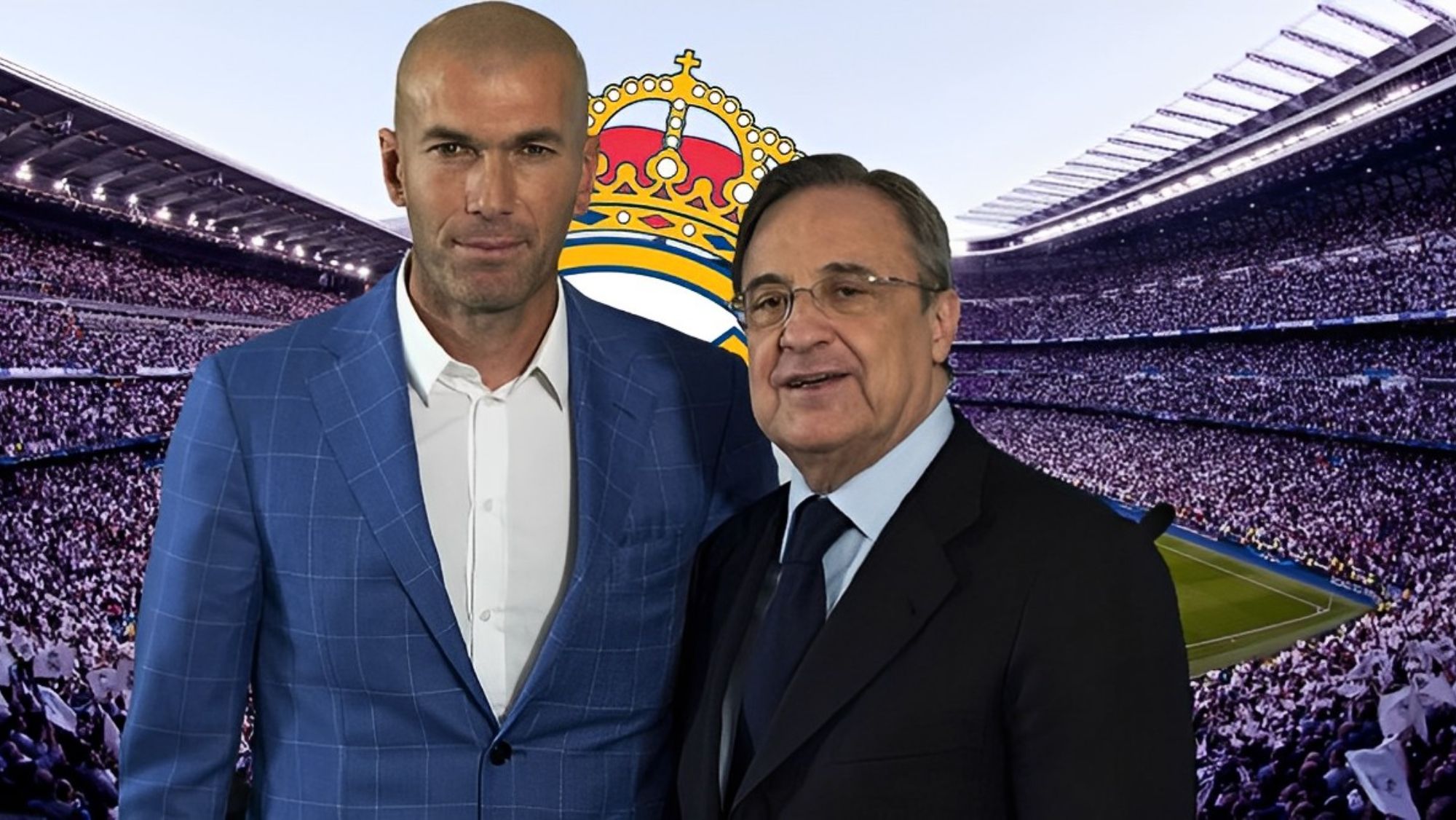 Zinedine Zidane y Florentino Pérez