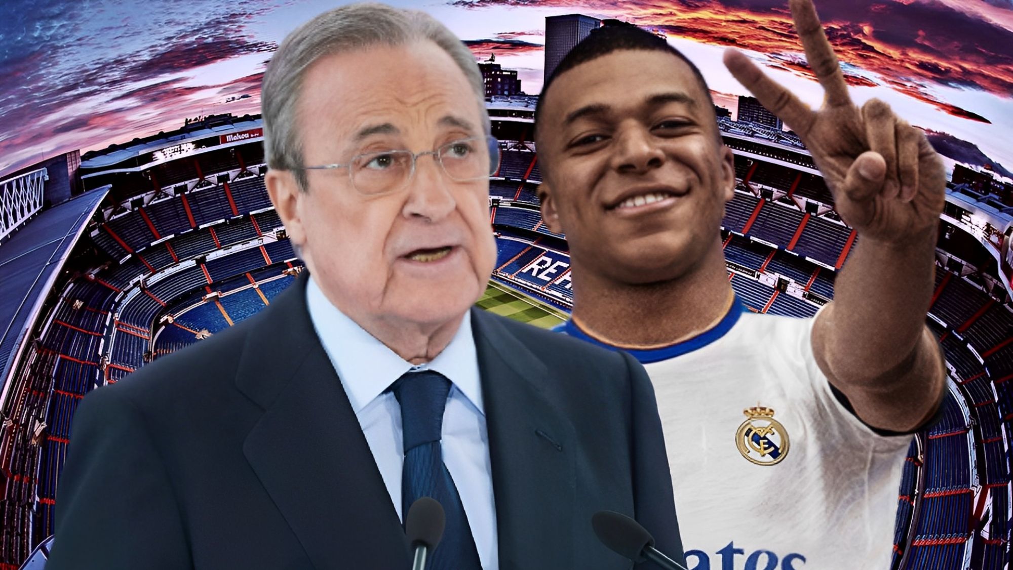 Florentino y Mbappé