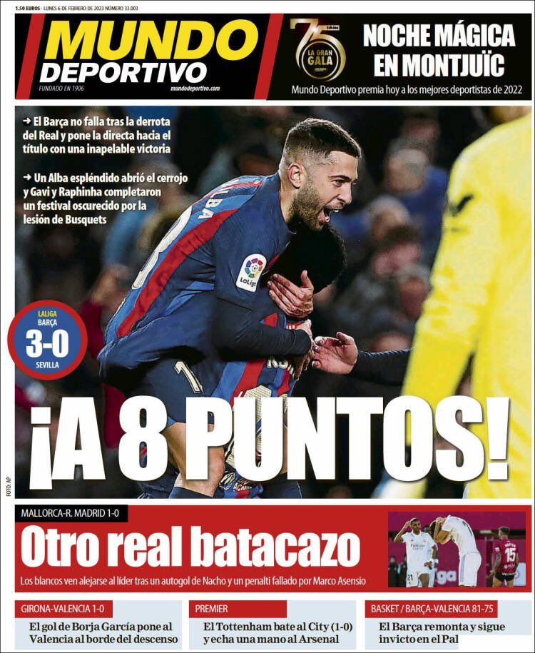 Portada Mundo Deportivo Portada Mundo Deportivo