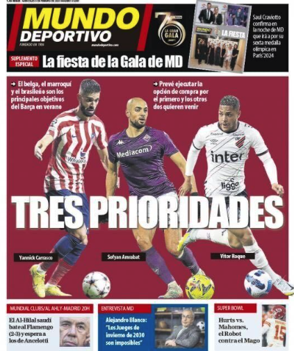 Portada diario Mundo Deportivo