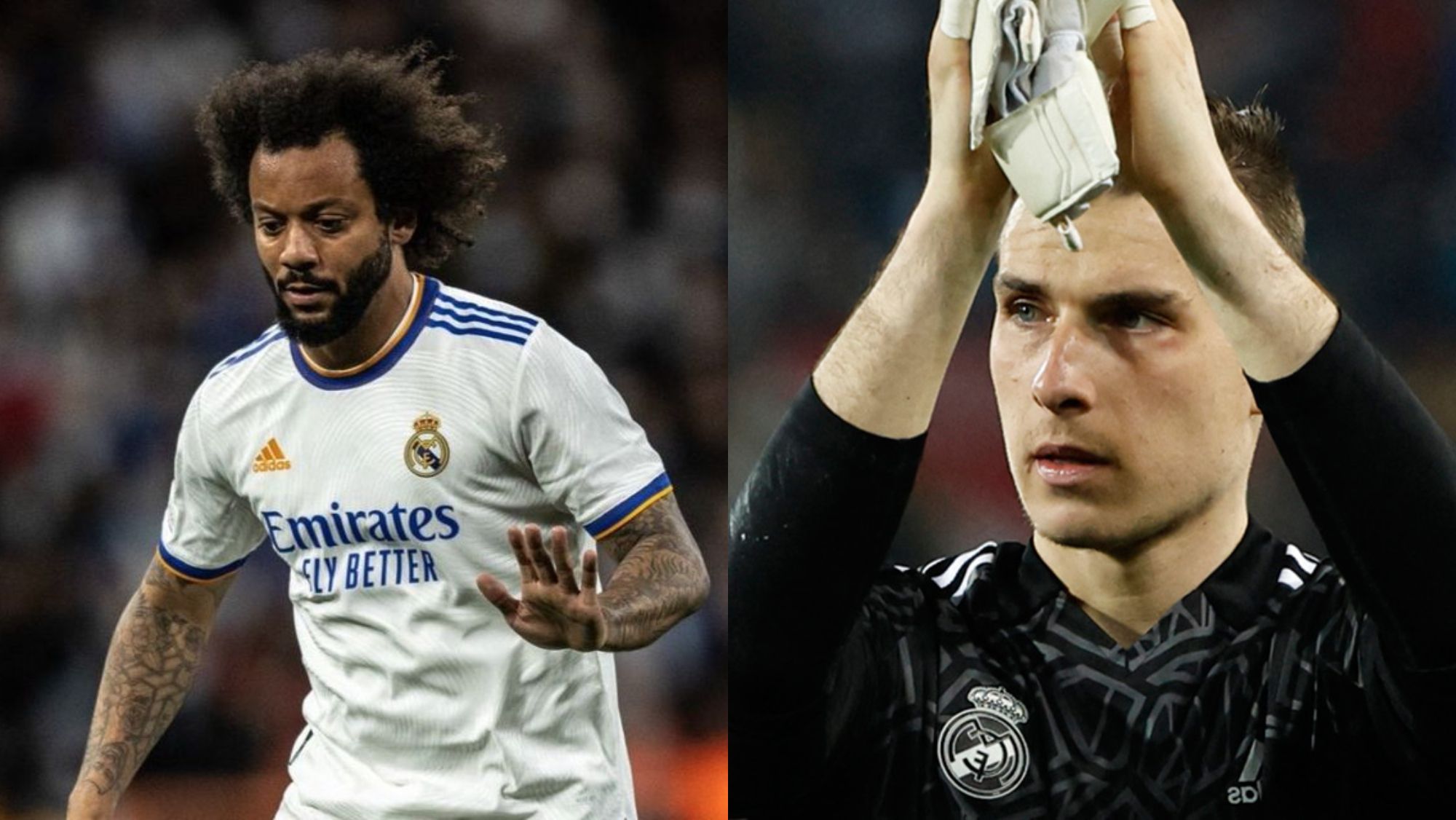 Marcelo le dio un consejo a Lunin antes de irse del Real Madrid