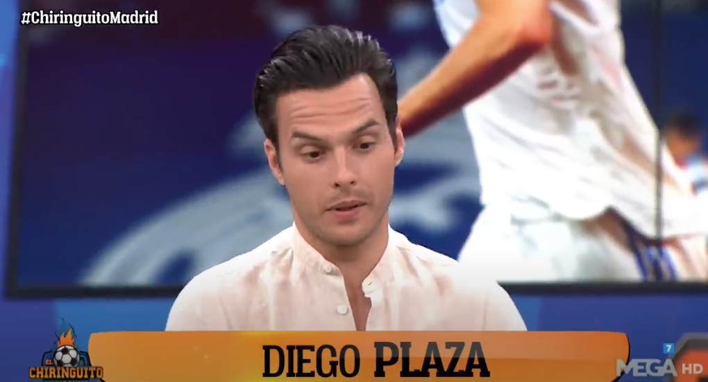 Diego Plaza durante el programa de ayer de 'El Chiringuito'