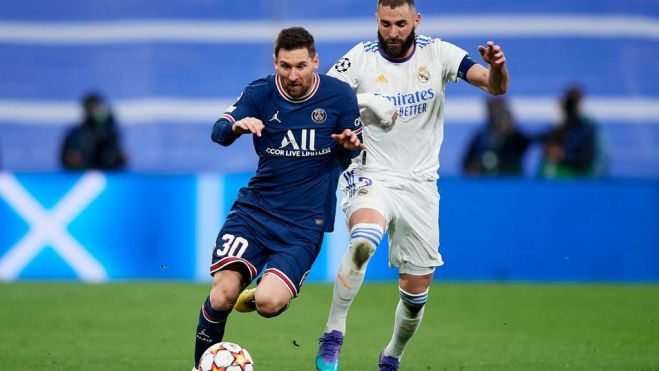 Messi y Benzema en el último choque que les enfrentó